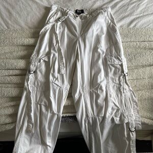 BDG White Cargo Pants